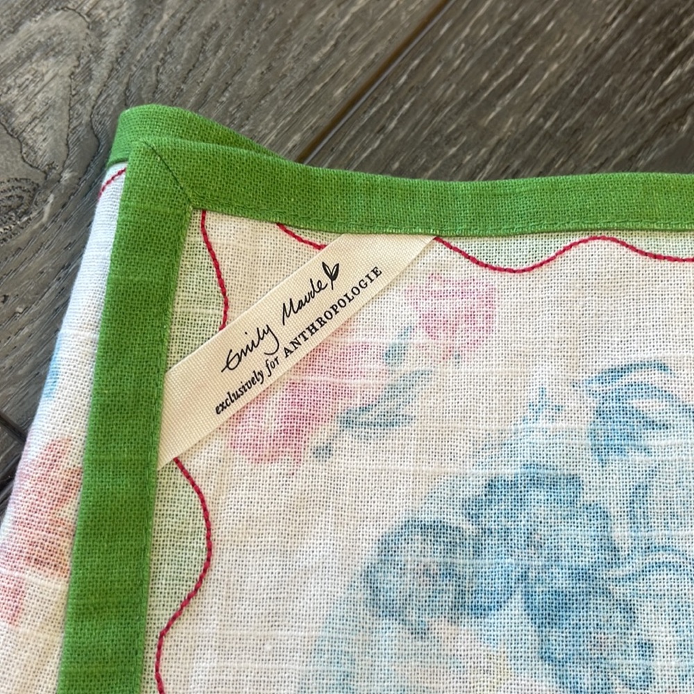 Anthropologie 12 days of Christmas dish towel - Picture 4 of 4